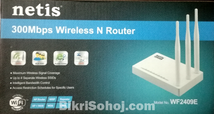 Netis router ( নতুন তিন এন্টেনা)